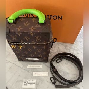 Louis Vuitton Vertical Box Trunk Bag Ss22 Monogram/green Virgil Abloh